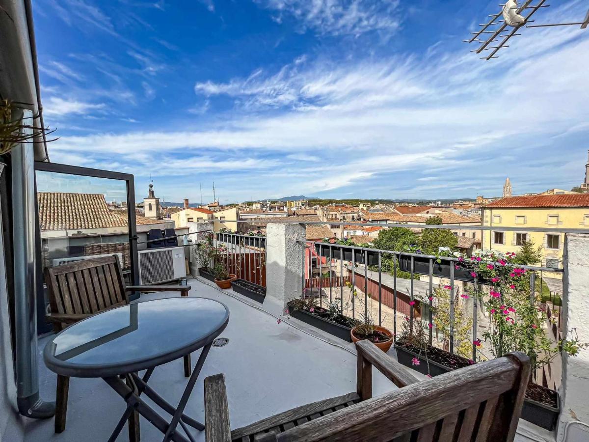 Romantic Duplex With Terrace And Great Views 赫罗纳 外观 照片